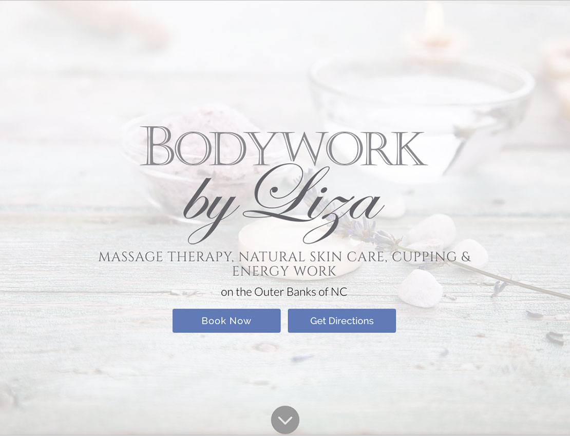 Bodywork by Liza Outer Banks Internet website