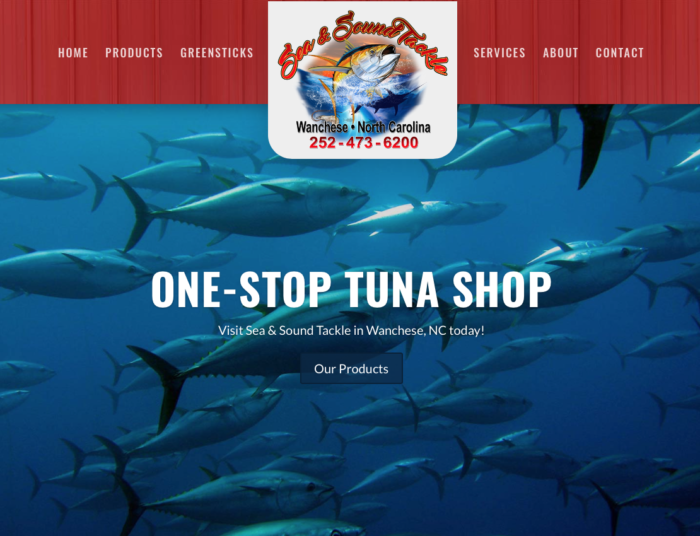 Sea and Sound Tackle Outer Banks Websites
