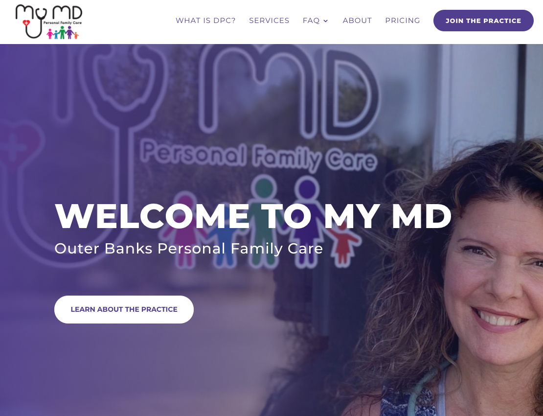MyMD Personal Family Care website screenshot