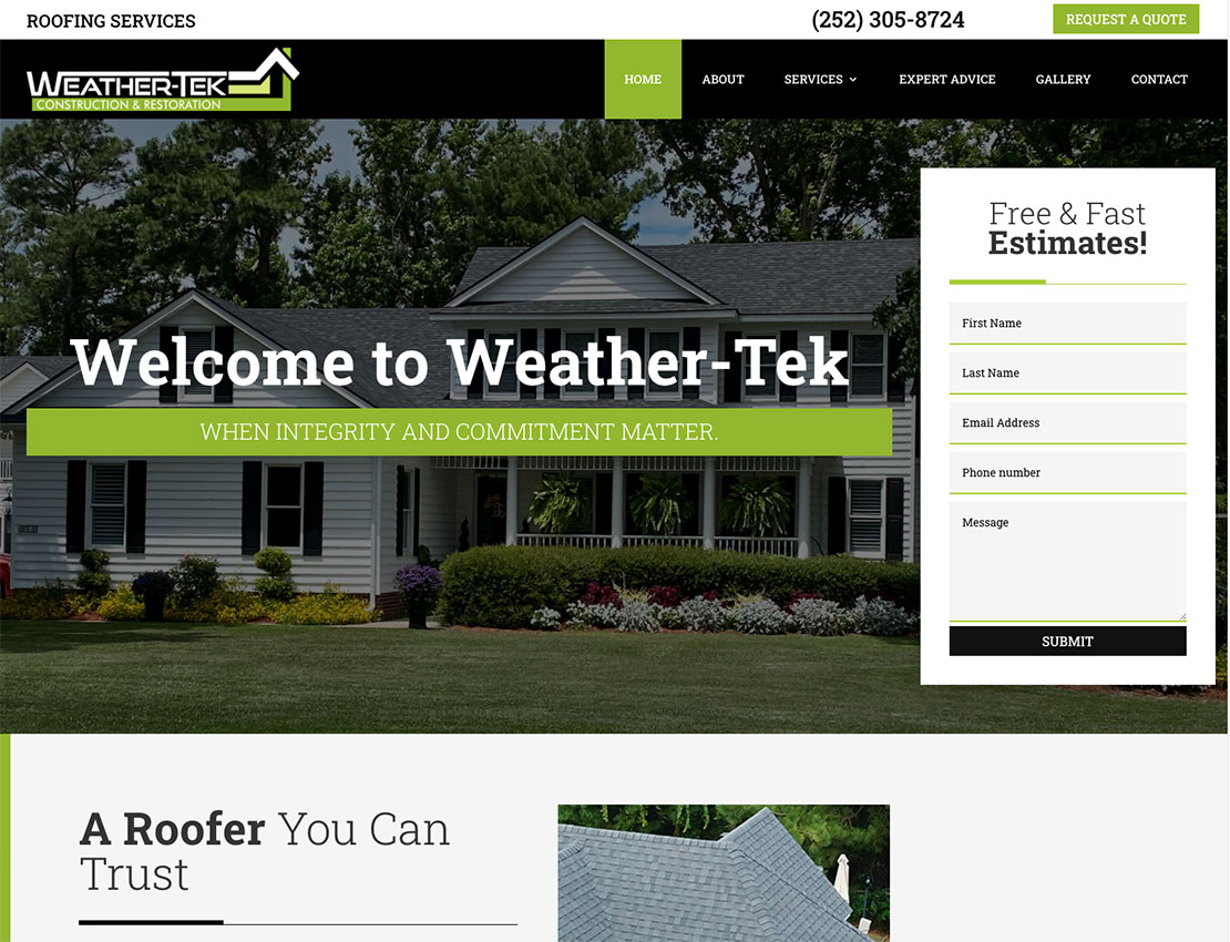 WeatherTek-Pro-Homepage-Screenshot